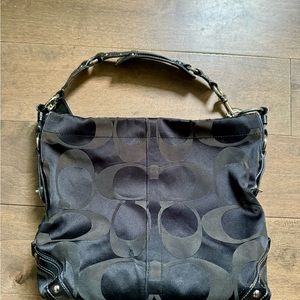 Coach Carly Black Shoulder Bag